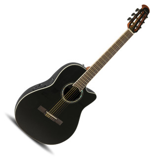 Ovation Celebrity Traditional CS24C Mid Cutaway Nylon - Black