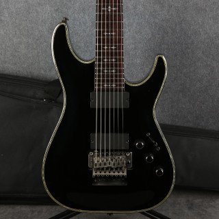 Schecter Hellraiser C-7 FR - Black - Gig Bag - 2nd Hand