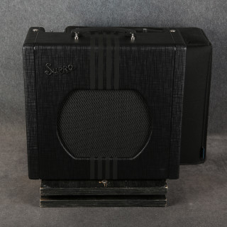 Supro Delta King 12 Combo - Black & Black - Cover - 2nd Hand