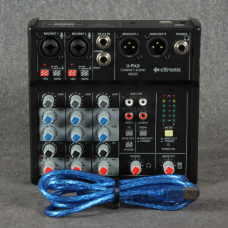 Citronic U-Pad Compact Audio Mixer - 2nd Hand Citronic U-Pad Compact Audio Mixer - 2nd Hand