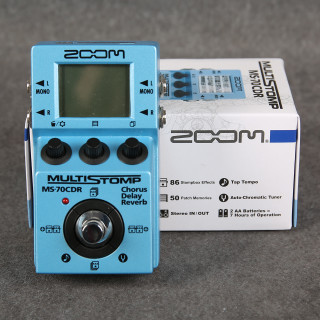 Zoom MS-70CDR MultiStomp Chorus / Delay / Reverb Pedal - Boxed - 2nd Hand Zoom MS-70CDR MultiStomp Chorus / Delay / Reverb Pedal - Boxed - 2nd Hand