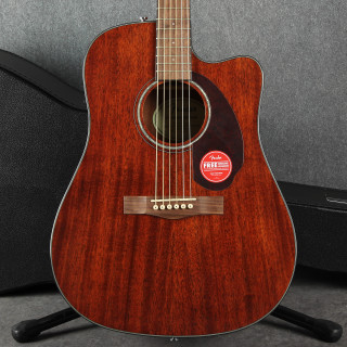 Fender CD-140SCE Dreadnought, All-Mahogany - Natural - Hard Case - 2nd Hand