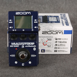 Zoom MS-100BT MultiStomp Guitar Effects with Bluetooth - Boxed - 2nd Hand Zoom MS-100BT MultiStomp Guitar Effects with Bluetooth - Boxed - 2nd Hand