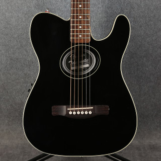 Fender Telecoustic Electro Acoustic - Gotoh Locking Tuners - Black - 2nd Hand