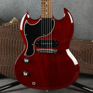 Gibson SG Junior Cherry Left Hand - Hard Case - 2nd Hand