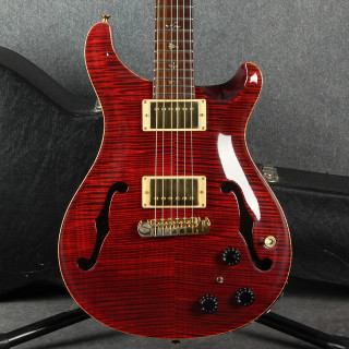 PRS Hollowbody II Artist Pack Piezo - Black Cherry - Hard Case - 2nd Hand