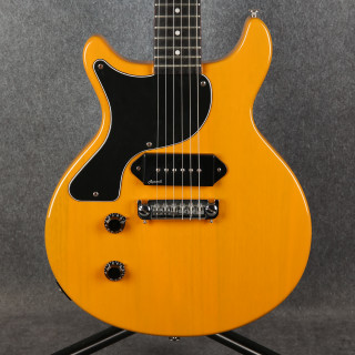 Harley Benton DC-Junior - Left Handed - TV Yellow - 2nd Hand (147310)