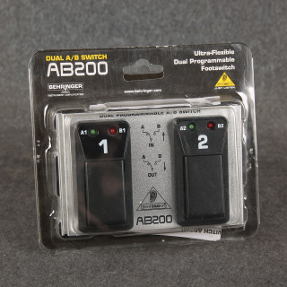 Behringer AB200 Ultra-Flexible Dual Programmable Footswitch - 2nd Hand