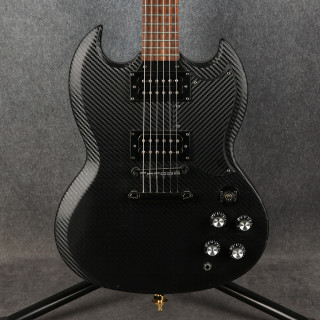 Epiphone SG Goth G-400 - Black Satin - Carbon Fiber Wrap - 2nd Hand
