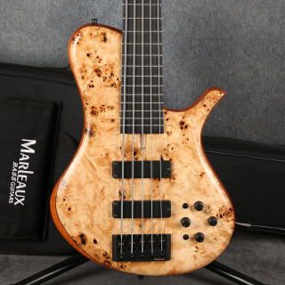 Marleaux Bass Guitar Mbass 5 String - Poplar Burl - 2nd Hand