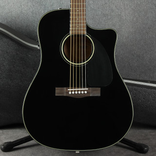 Fender CD-60SCE Dreadnought Acoustic - Black - 2nd Hand
