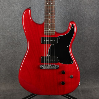 Squier Paranormal Strat-O-Sonic - Crimson Red Transparent - 2nd Hand (148864)