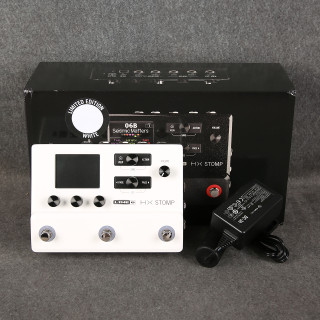 Line 6 Limited Edition Helix HX Stomp Multi Effects - White - 2nd Hand