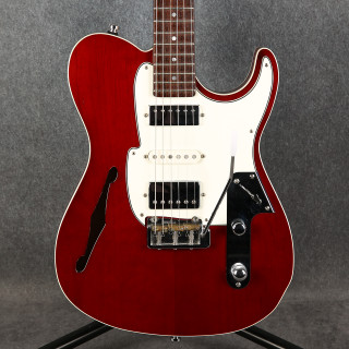 Fret-King Country Squire Semitone De Luxe - Thru Red - 2nd Hand (150774)
