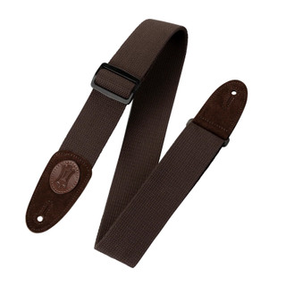 Levy's Signature Cotton Series Extra Long Guitar Strap - Brown Levy's Signature Cotton Series Extra Long Guitar Strap - Brown