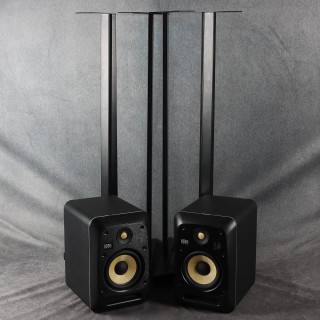 KRK V6S4 Speaker Pair with Speaker Stands - 2nd Hand