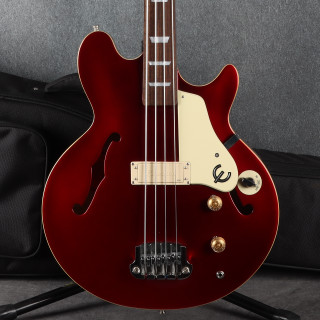 Epiphone Jack Cassidy Bass - Sparkling Burgundy - Fretless - 2nd Hand
