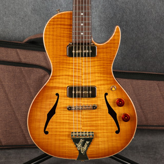 B&G Crossroads Series Little Sister Cutaway P90s - Honey Burst - 2nd Hand