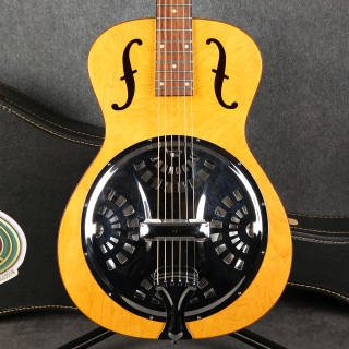 Epiphone Dobro Hound Dog Round Neck Resonator - Vintage Brown - 2nd Hand (154406)