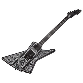 Schecter E-1 FR Przym Palladium - Gloss Black