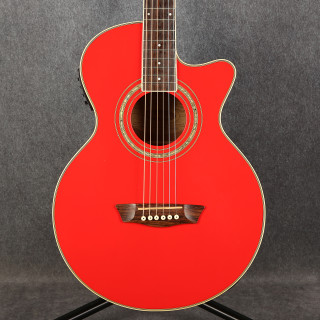 Washburn Festival Series EA10 R Petite Jumbo Electro Acoustic - Red - 2nd Hand