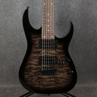 Ibanez Gio GRG7221QA-TKS - Transparent Black Sunburst - 2nd Hand (154568)