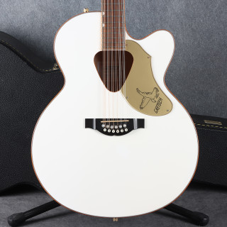 Gretsch G5022CWFE-12 Rancher Jumbo 12-String Electro Acoustic - White - 2nd Hand