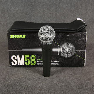 Shure SM58 Dynamic Cardioid Vocal Microphone - 2nd Hand (154920)