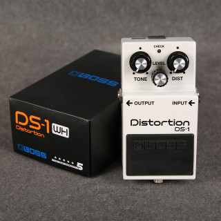 Boss DS-1-WH Limited Edition Distortion Pedal - White - 2nd Hand