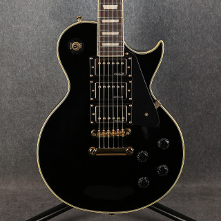 Vintage V1003 ReIssued 3 Pickup Electric Guitar - Boulevard Black - 2nd Hand