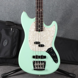 Fender American Performer Mustang PJ Bass - Satin Sea Foam Green - 2nd Hand