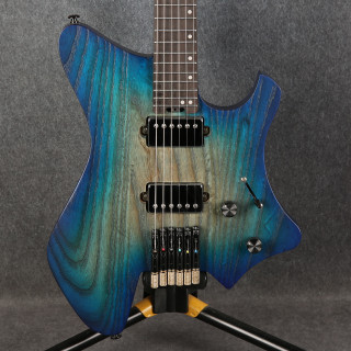 EART GW-2PRO Headless Guitar - Blue Burst - 2nd Hand