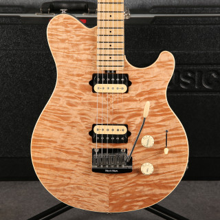Ernie Ball Musicman Axis Super Sport HH Tremolo - Natural Quilt - 2nd Hand