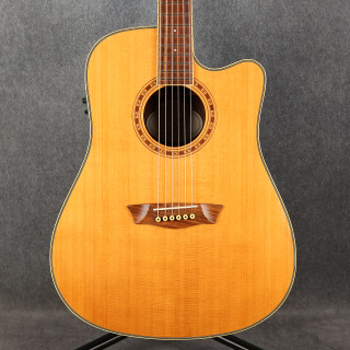 Washburn WD10SCE Dreadnought Electro Acoustic - Natural - 2nd Hand
