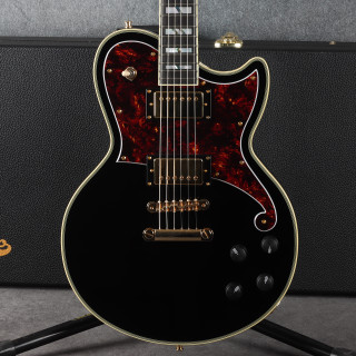D'Angelico Atlantic Deluxe - Solid Black - 2nd Hand