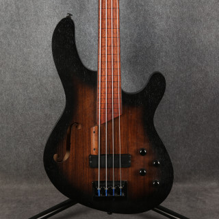 Cort Artisan B4FL MHPZ Fretless Bass - Open Pore Trans Black Burst - 2nd Hand