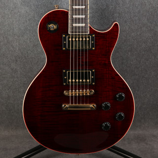 Harley Benton SC-550 II Deluxe - Black Cherry Flame Gloss - 2nd Hand