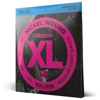 Daddario XL Nickel EXL170S Light / Short Scale Set, 45-100