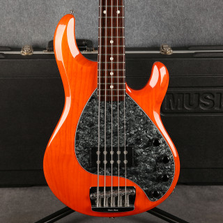 Musicman StingRay5 H 5-String Bass - Translucent Orange - 2nd Hand