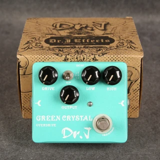 Dr. J D50 Green Crystal Overdrive Pedal - 2nd Hand