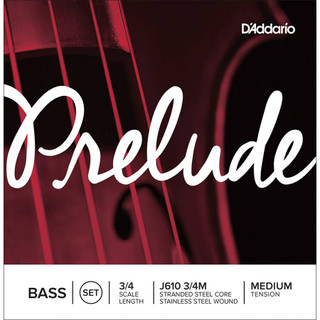 DAddario Prelude Bass String Set, 1/8 Scale, Medium Tension
