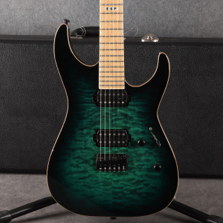 ESP E-II M-II - Boden Pickups - Black Turquoise Burst - 2nd Hand