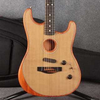 Fender American Acoustasonic Stratocaster - Transparent Sonic Blue - 2nd Hand