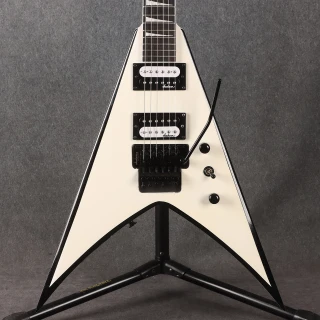 Jackson JS32 King V - White with Black Bevels - 2nd Hand