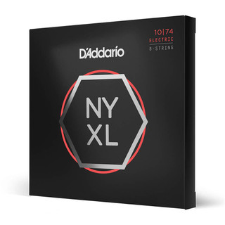Daddario NYXL1074 Light Top / Heavy Bottom 8 String Set, 10-74 Daddario NYXL1074 Light Top / Heavy Bottom 8 String Set, 10-74