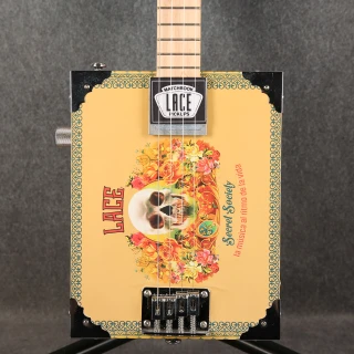 Lace Cigar Box Electric Guitar 4 String - Secret Society - 2nd Hand