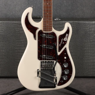 Burns Hank Marvin 40th Anniversary Guitar - White - 2nd Hand