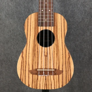 Ortega RFU10Z Soprano Ukulele - Zebrawood - 2nd Hand