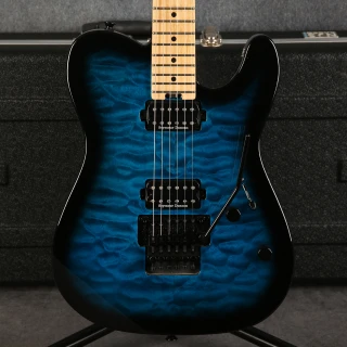 Charvel Pro-Mod San Dimas Style 2 HH FR M QM - Transparent Blue Burst - 2nd Hand