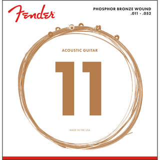 Fender Phosphor Bronze Acoustic Guitar Strings 60CL - .011-.052